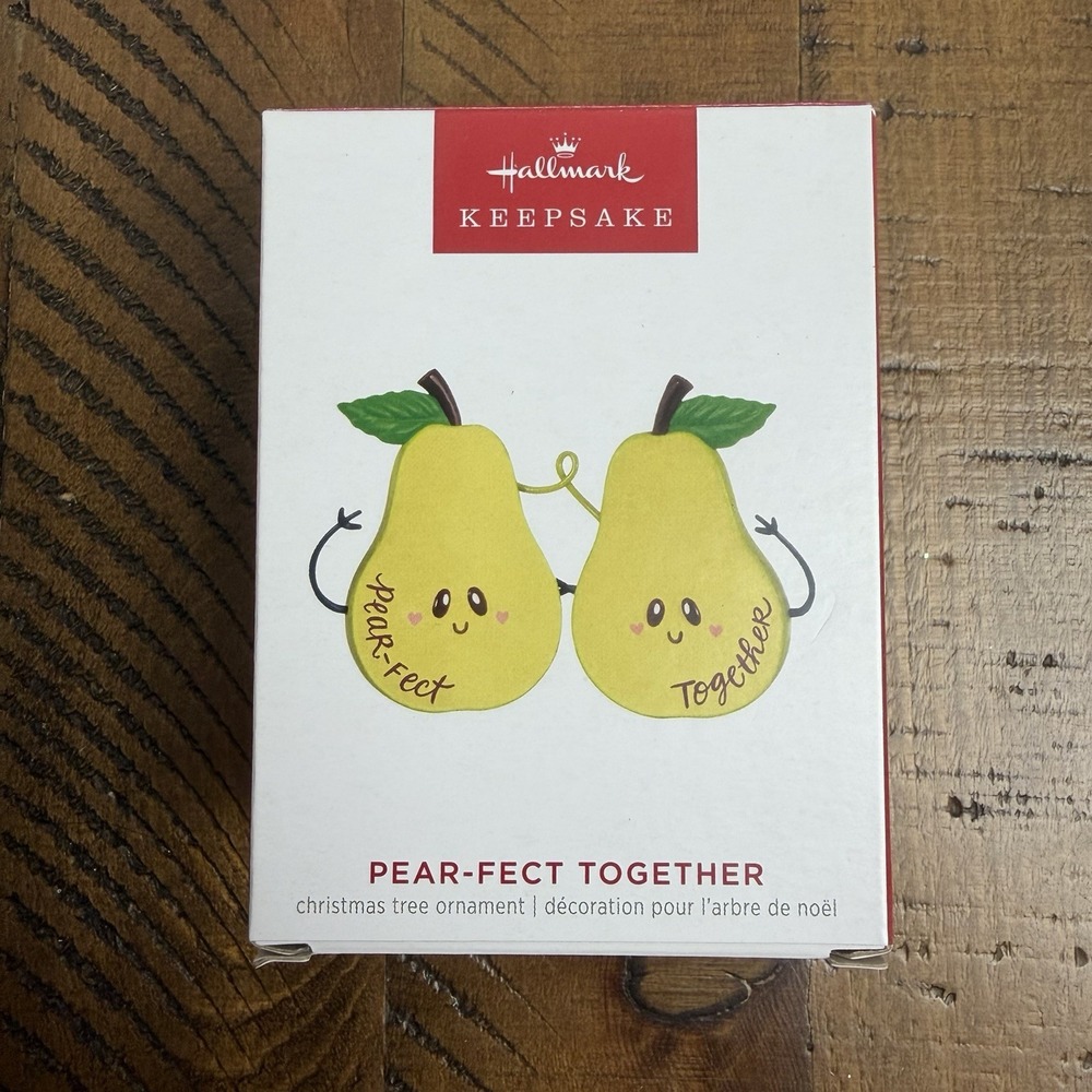 Hallmark 'Pear-fect Together' Two Pears Ornament Holiday Hanging Christmas New